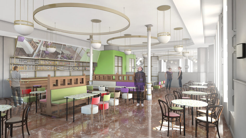 Previsualización para la reforma del Café de las Artes en Huesca