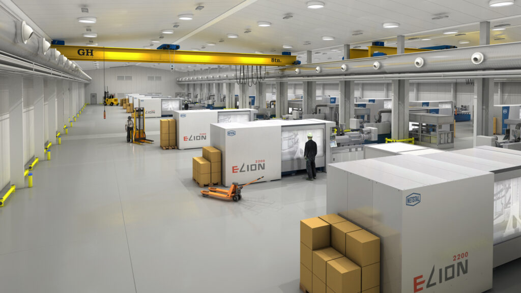 Interior de nave industrial de termoformados para ITC en País Vasco - Cliente AC Ingenieros