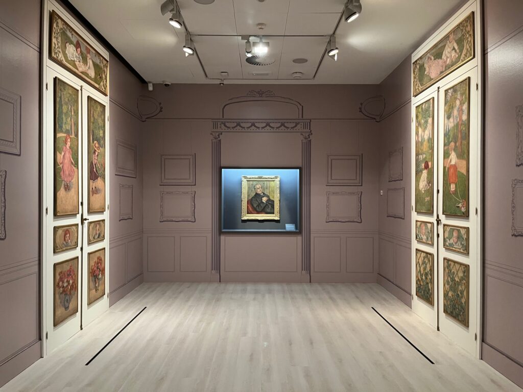Ilustraciones wallpapers para la exposición de Paul Durand-Ruel en la Sala Mapfre Recoletos Madrid