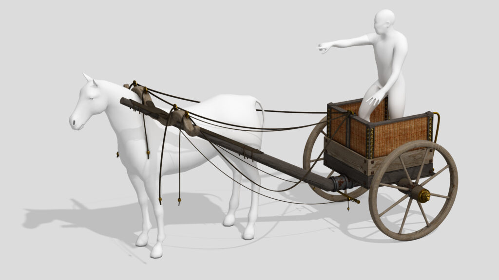 Reconstrucción del carro de la necrópolis de Tarteso para Museo Arqueológico Regional - Alcalá de Henares